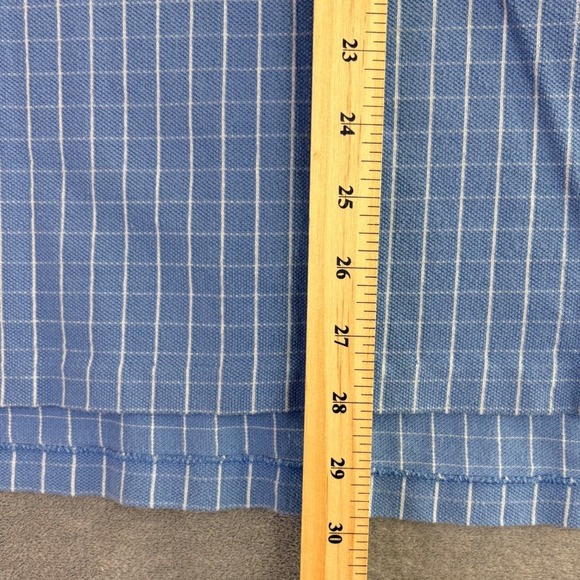 Brooks Brothers Golden Fleece Mens XL Blue Gingham Polo Shirt Golf Casual VTG - Picture 10 of 10